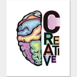 Creative Brain Art Posters and Art